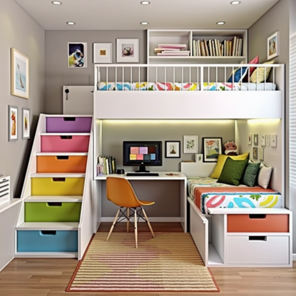 Modern kids bedroom 1